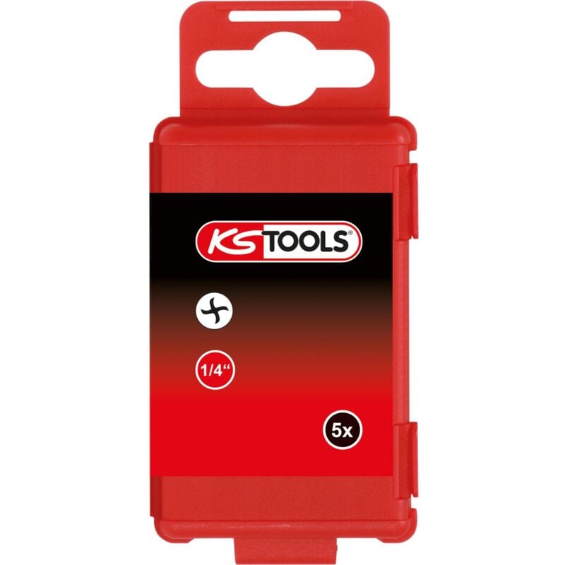 

KS TOOLS 1/4' Punta para tornillos Torq-Set®, 75mm, #1, paquete de 5