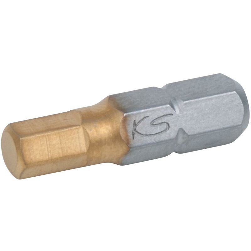 

KS TOOLS 1/4' Punta TIN para tornillos con encastre hexagonal, 25mm, 3mm