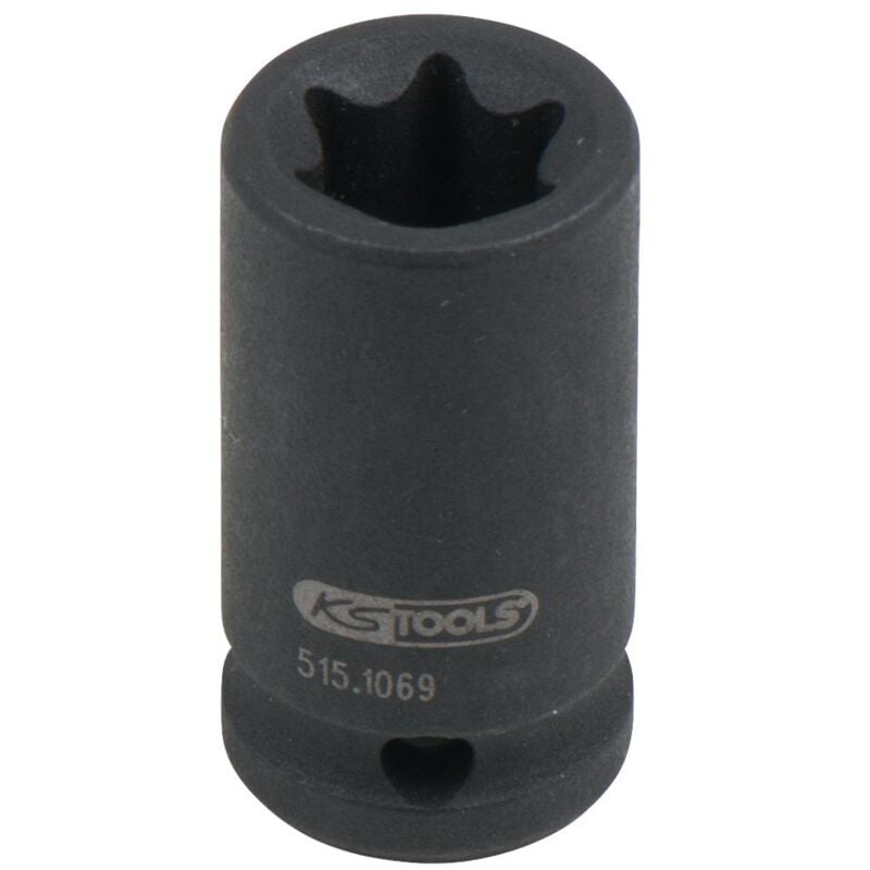 

Kstools - KS TOOLS 1/4' Llave de vaso de impacto Torx-E, corta, E10