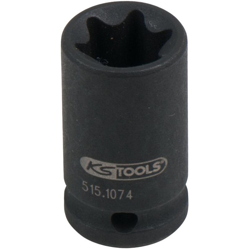 

KS TOOLS 1/4' Llave de vaso de impacto Torx-E, corta, E12