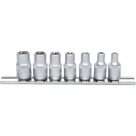 KS Tools 1/4" TX-E-Stecknuss-Satz, 7-teilig, E4-E11