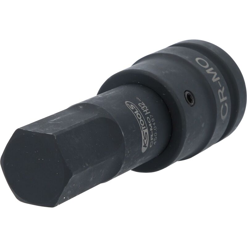 

KS TOOLS 1" Llave de vaso de impacto con punta para tornillos con encastre hexagonal, larga, 32 mm