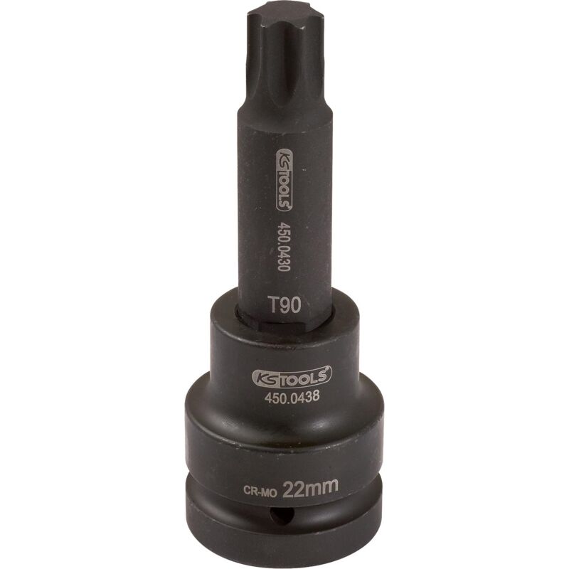 

Kstools - KS TOOLS 1' Llave de vaso de impacto con punta para tornillos Torx, larga, T100