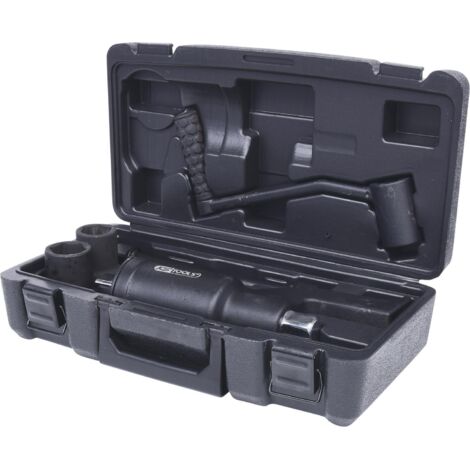 Kstools – Jeu démultiplicateur de force 1' – 5 douilles à chocs 30+32mm – Couple max 4000Nm – Coffret robuste pour véhicules utilitaires