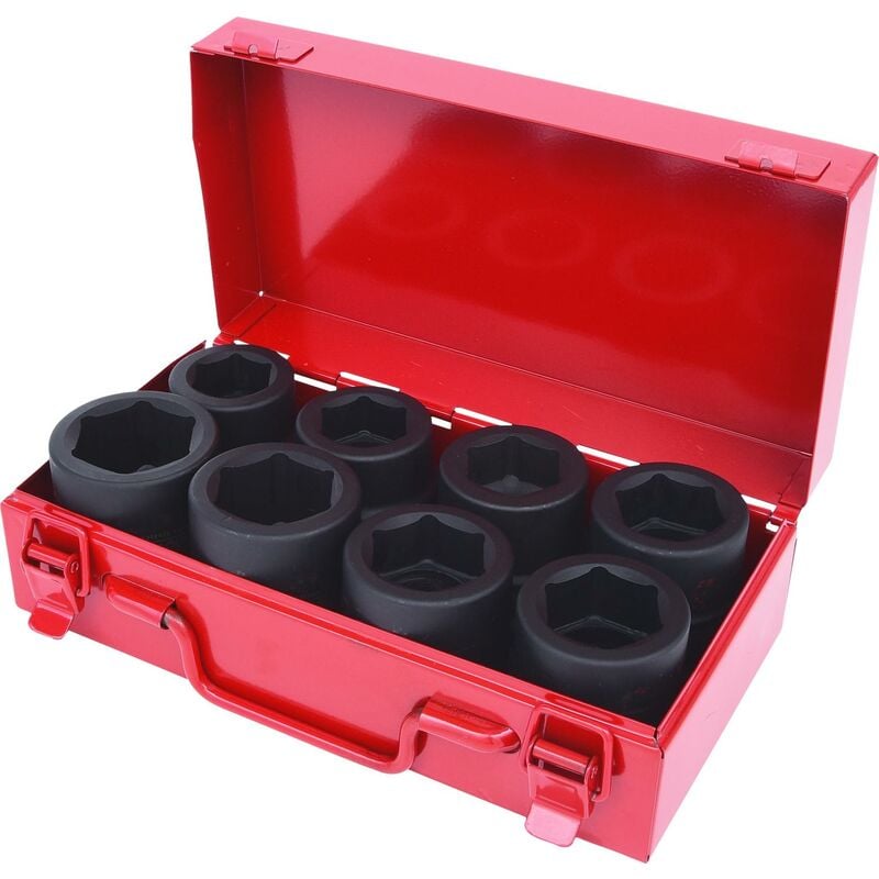 

Kstools - KS TOOLS 1' Juego de llaves de vaso de impacto hexagonal, cortas, 8 pzs
