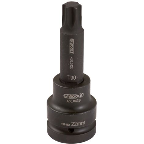 KS Tools 1 Kraft-Bit-Stecknuss Torx, lang, T100