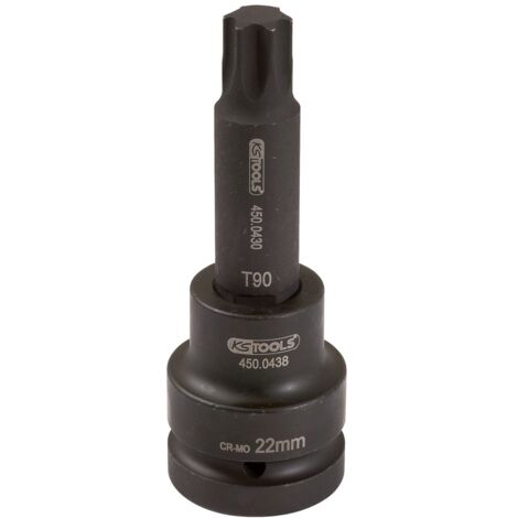 KS Tools 1 Kraft-Bit-Stecknuss Torx, lang, T80
