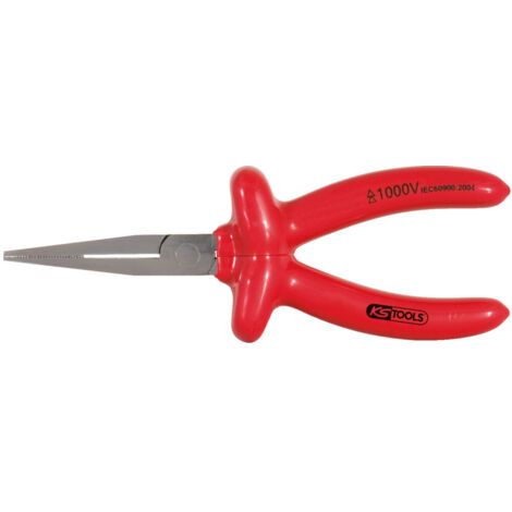 KS Tools 1000V Flachzange, lange Backen, 160mm - 117.1289