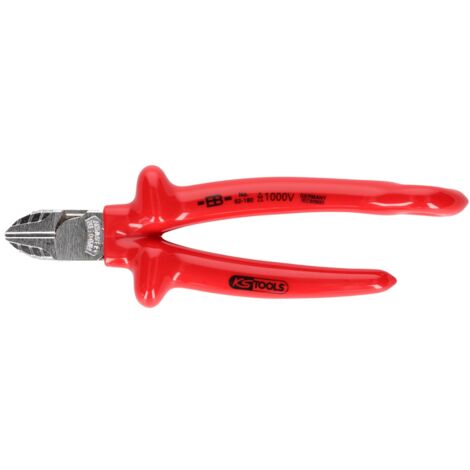 KS Tools 1000V Seitenschneider mit Sicherungsöse für Sicherheitsleine