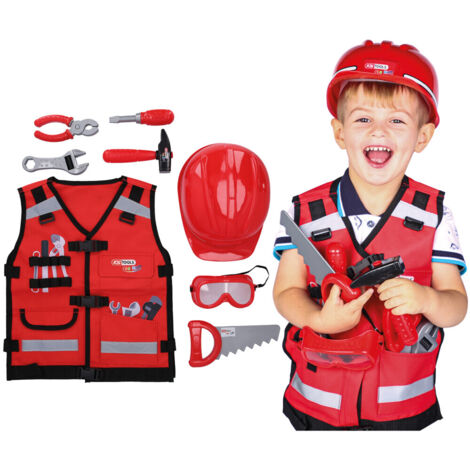 KS-Tools 100200 Werkzeug-Weste für Kinder 9-teilig