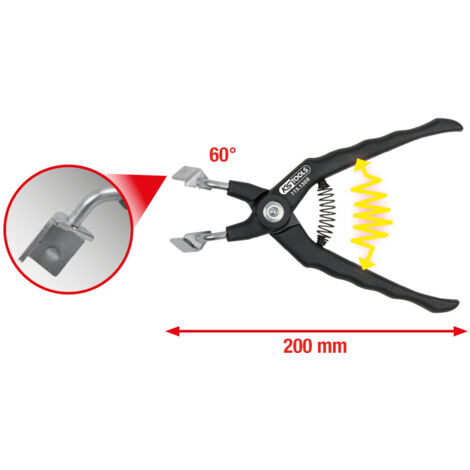 KS-Tools 115.1308 Relais-Zange 45° gebogen
