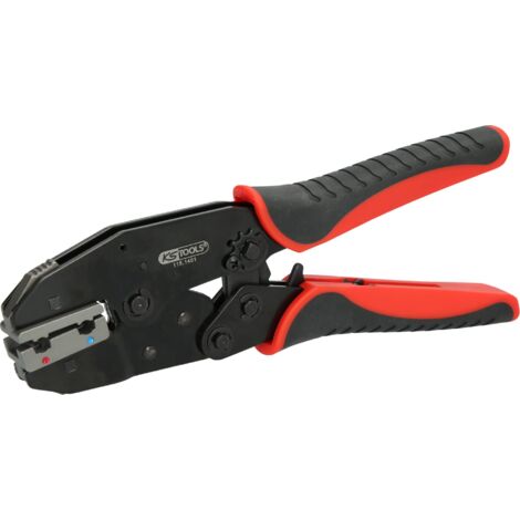 KS Tools 115.1495 Pinza di crimpatura per boccola per spine piatte angolate e isolate