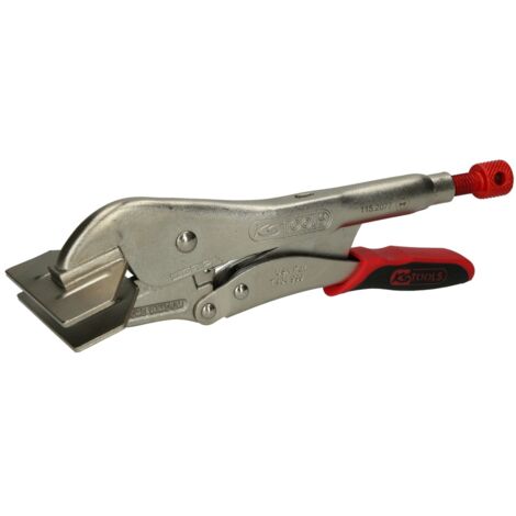 KS-Tools 115.2077 Breitmaul-Flachbacken-Gripzange mit Easy-Release, 250mm
