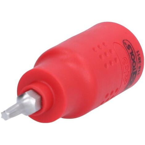 KS-Tools 118.3811 3/8" Isolierte Bit-Stecknuss T15  60 mm lang