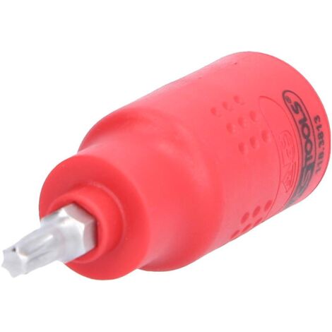 KS-Tools 118.3813 3/8" Isolierte Bit-Stecknuss T25  60 mm lang