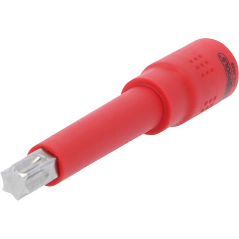 KS-Tools 118.3829 3/8" Isolierte Bit-Stecknuss T55  122 mm