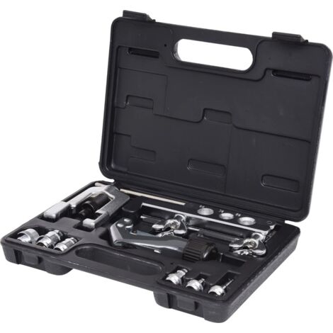 KS Tools 122.1100 Set p.preparazione tubi p.impianti di condizionamento 1/8"-3/4",10pz.