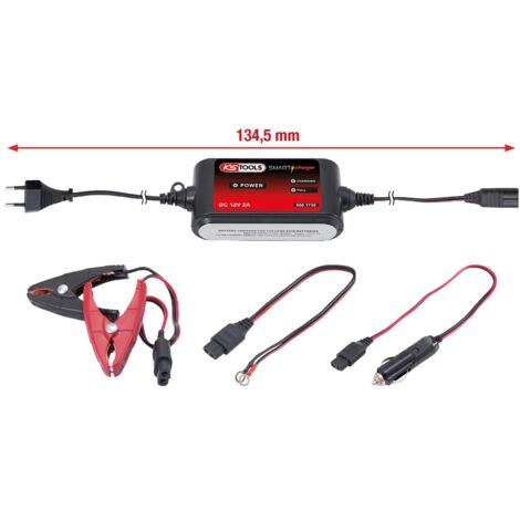 KS Tools 12V SMARTcharger Hochfrequenz-Batterieladegerät 2A