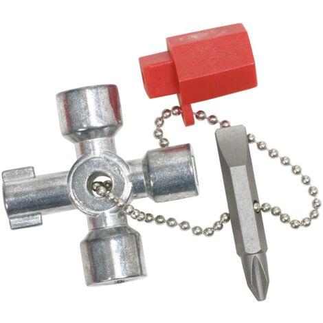 KS Tools 130.1010 Chiave per Quadri Elettrici ad Armadio Piccola, 42 mm