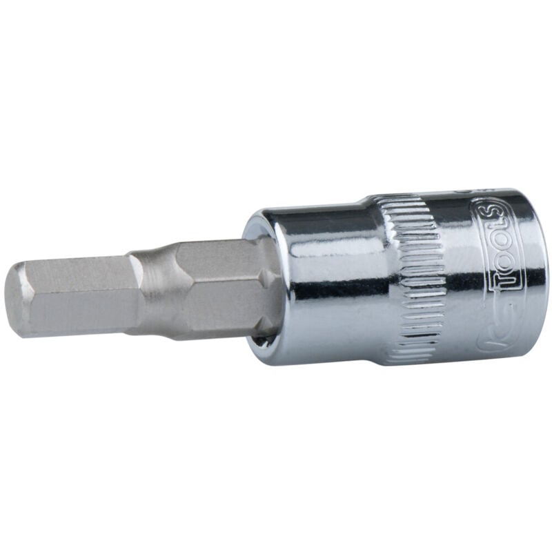 1/4' chrome Bit-Stecknuss Innensechskant, 3mm