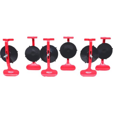 KS Tools 140.1020 Serie di Ventose per il Montaggio di Modanature, 6 Pezzi