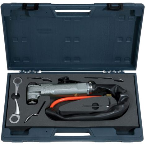 KS Tools 140.2219 Coltello Oscillante Pneumatico con Accessori, 6 Pezzi