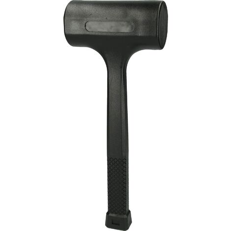 KS Tools 140.5258 Mazzuola in Gomma, Antirimbalzo, in Solido Poliuretano-Fibra di Vetro, Peso 1.540 G
