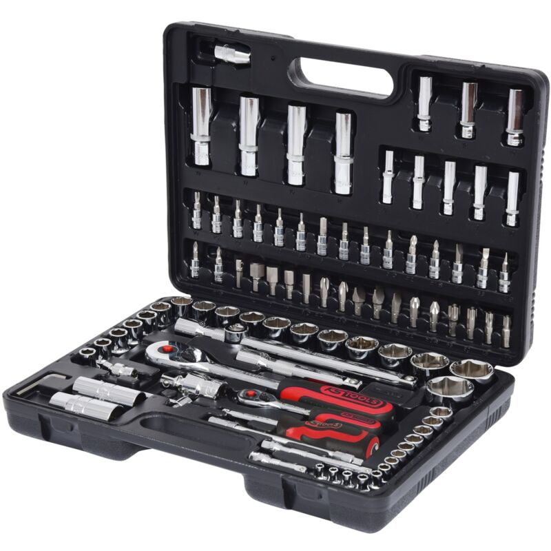 Image of Kstools - ks Tools 1/4+1/2 CHROMEplus Steckschlüssel-Satz, 94-tlg