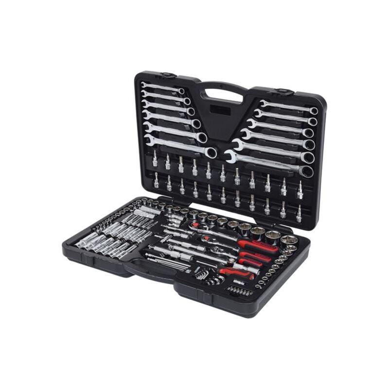 Image of Kstools - ks Tools 918.0724 1/4''+3/8''+1/2'' CHROMEplus Steckschlüssel-Satz, 124-tlg.