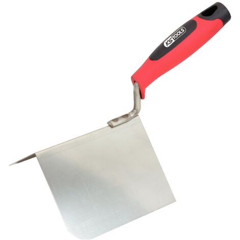 KS Tools 144.0242 Cazzuola per Angoli Esterni in Acciaio Inox, 125 mm, Impugnatura Bi-Componente