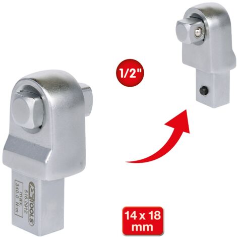 KS Tools 14x18mm Einsteck-Vierkant, 1/2" - 516.2912