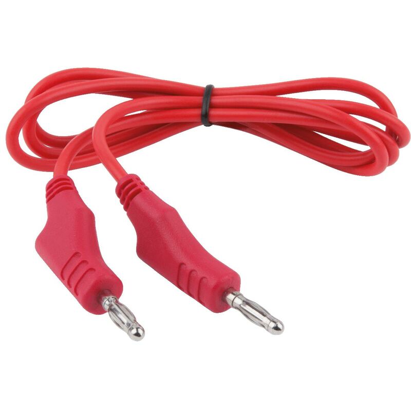 Rallonge de ligne de mesure à connecteur double et connecteur supplémentaire 1.100 mm (rouge)