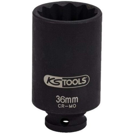 KS Tools 150.1707 Bussola per avvitatori ad impulsi speciali per alberi da trasmissione 1/2", 36mm