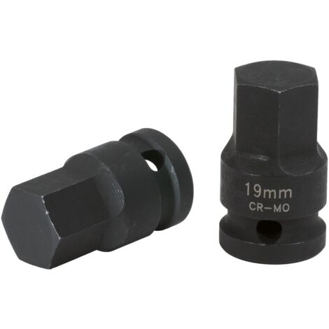 KS Tools 150.1710 Bussola per avvitatori ad impulsi, per esagono incassato 1/2", 19mm