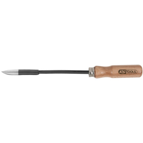 KS-Tools 150.2243 Dreikant-Löffelschaber, 165mm