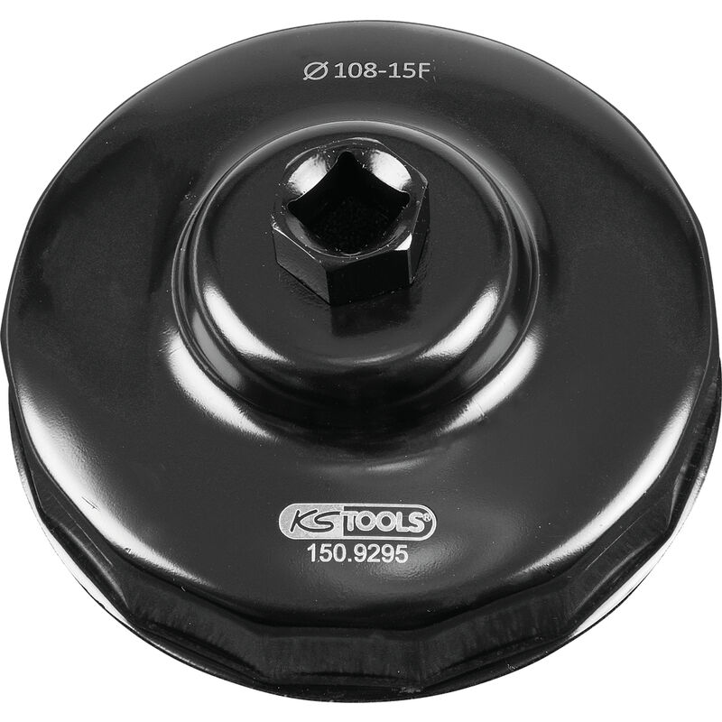 KS Tools - Cloche pour filtre à huile 1/2'' diamètre 108 mm pour PL - 150.9295