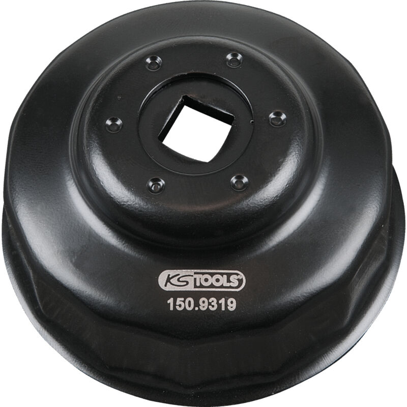 KS TOOLS 150.9319 Cloche pour filtre à huile Ø 64,0 mm / 14 cannelures