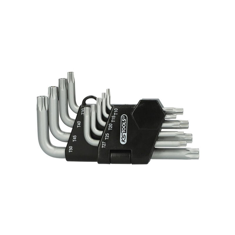 Kstools - ks Tools - Jeu de 9 clés mâles torx® percé courtes - 151.2260