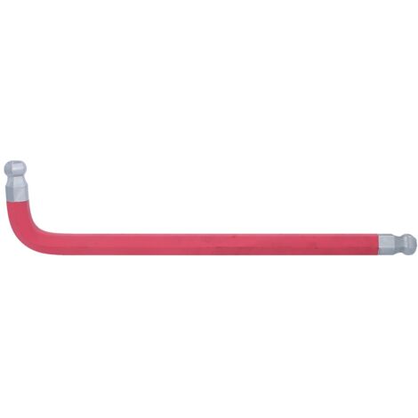 KS-Tools 151.4319 Doppel-Kugelkopf-Innensechskant- Winkelstiftschlüssel, XL, 19,0mm, Magenta Rot