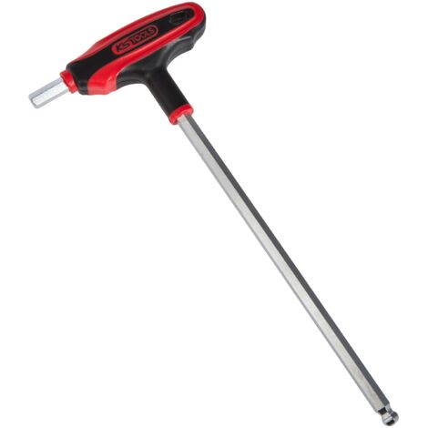 KS Tools 151.8137 Chiave maschio esagonale piegata a testa sferica a T 8mm