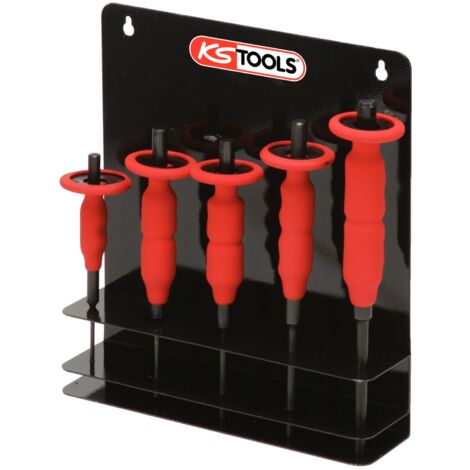 KS Tools 156.0000 Serie di Cacciaspine con Impugnatura di Protezione, 5 Pezzi