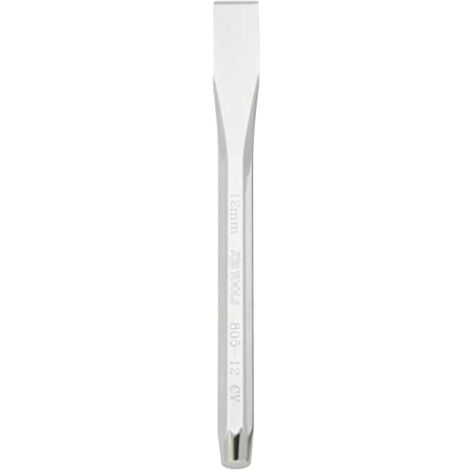 KS Tools 156.0162 Scalpello Piatto, Ottagonale, Finitura Lucida, Diametro 130 mm