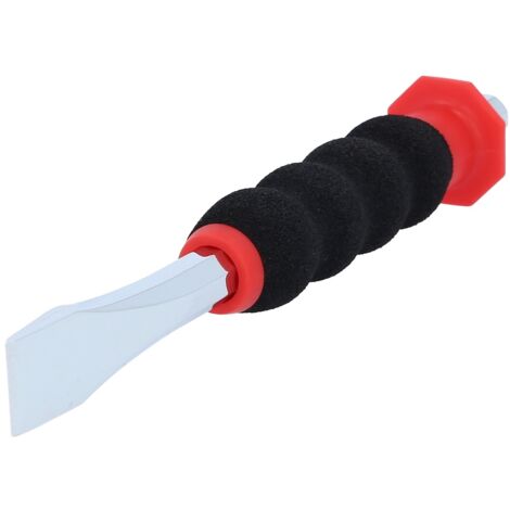 KS-Tools 156.0253 Flachmeißel mit Handschutzgriff, 8-kant, 16mm