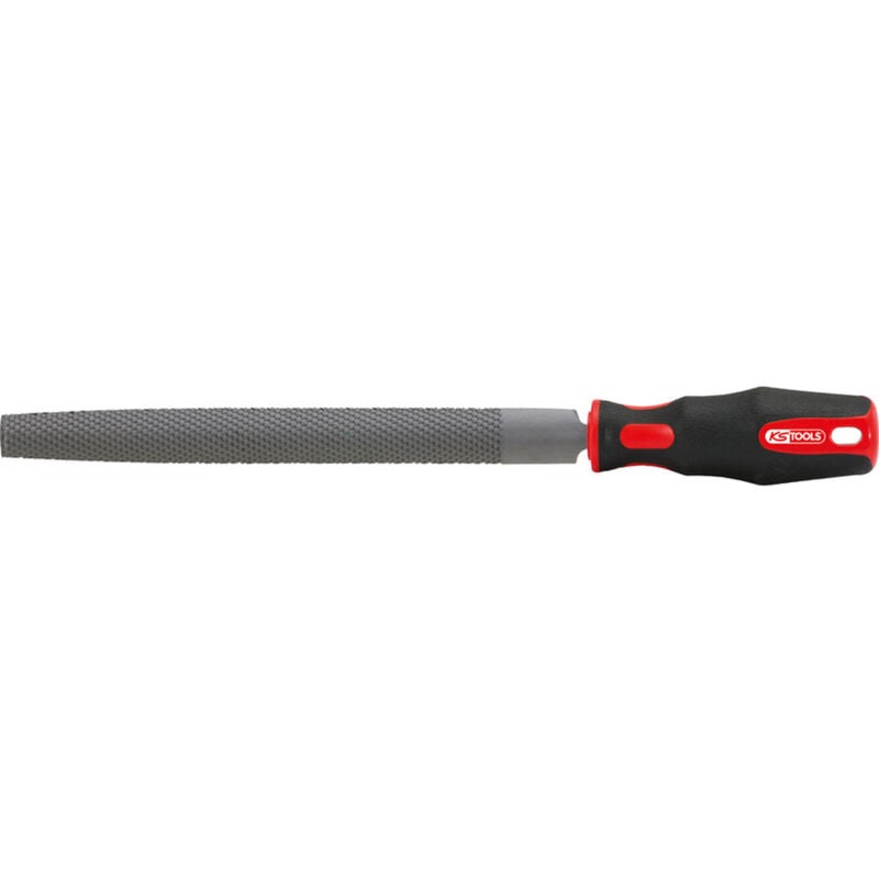 Kstools - ks Tools - Râpe demi-ronde bâtarde emmanchée, L.250 mm - 157.0523