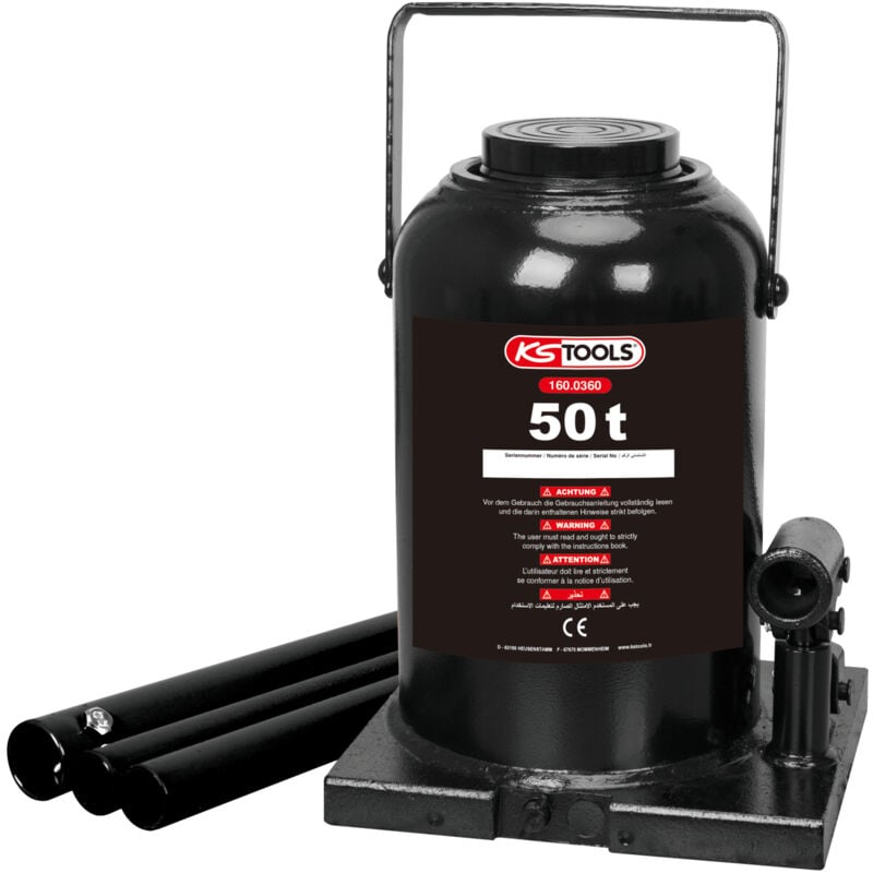 Kstools - ks Tools - Cric bouteille hydraulique, 50t - 160.0360