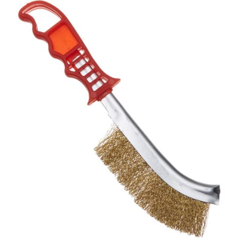 KS Tools 201.2302 Spazzola p.pinza freni in filo di ottone,250mm