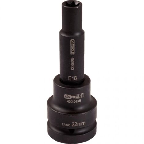 KS TOOLS 3/4' Douilles à chocs Torx E, longues, E22 ( 450.0453 )