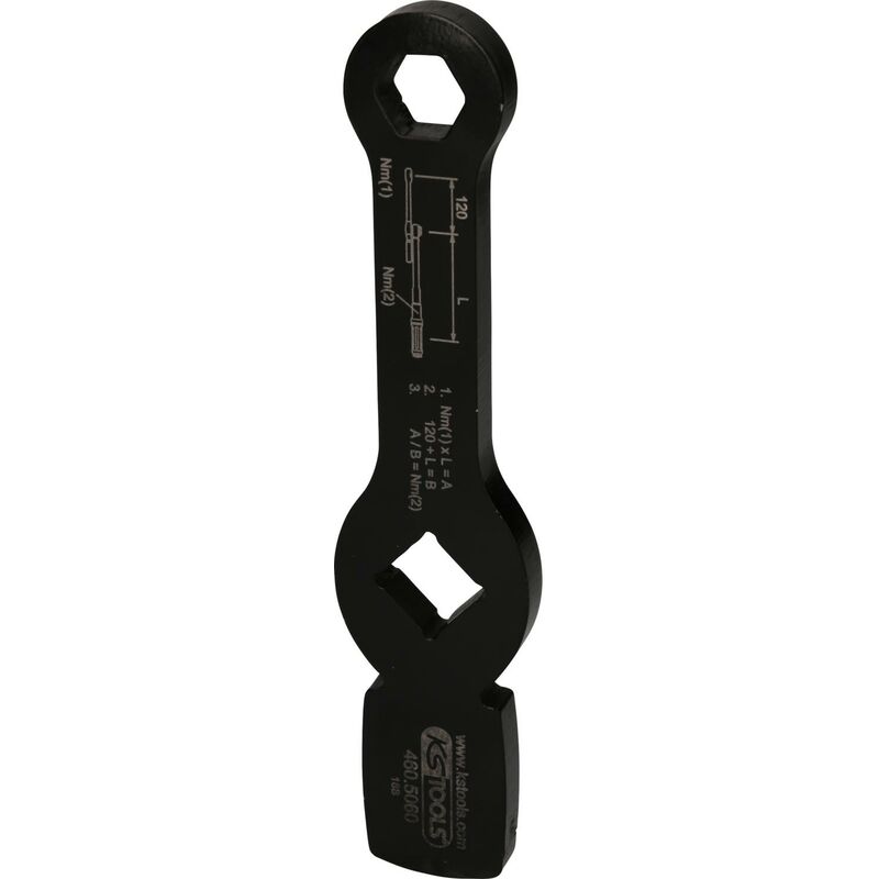 Ks Tools 3/4 Schlag-Sechskant-Schlüssel mit 2 Schlagflächen, 18 mm