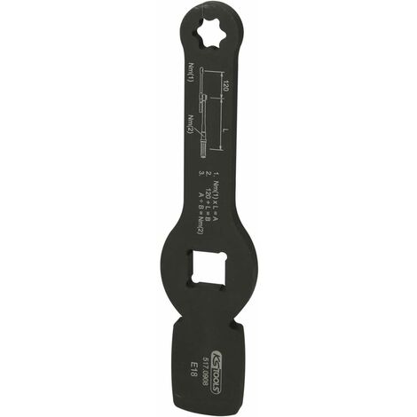 KS Tools 3/4 Schlag-Torx-E-Schlüssel mit 2 Schlagflächen, E18