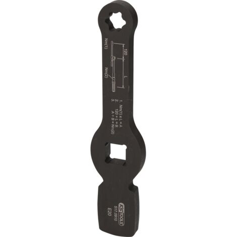 KS Tools 3/4 Schlag-Torx-E-Schlüssel mit 2 Schlagflächen, E20